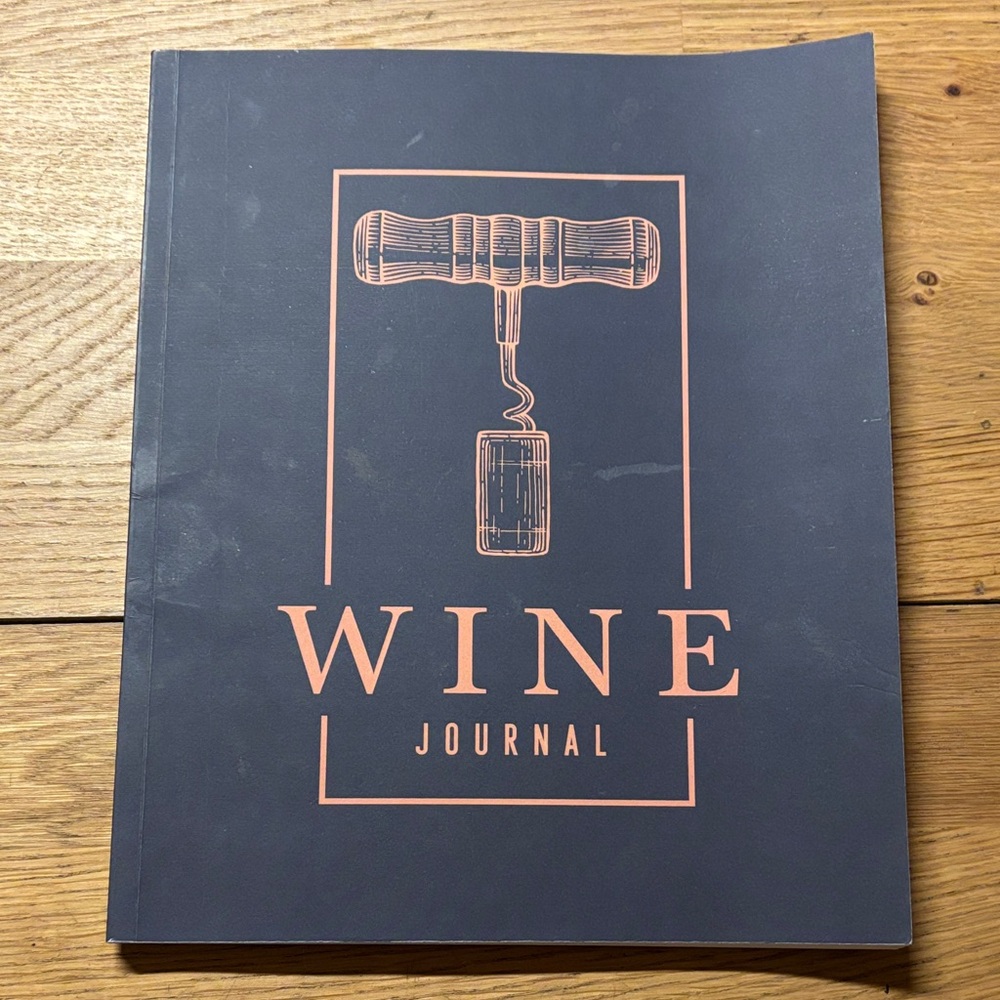 Black Wine Journal with Copper Design